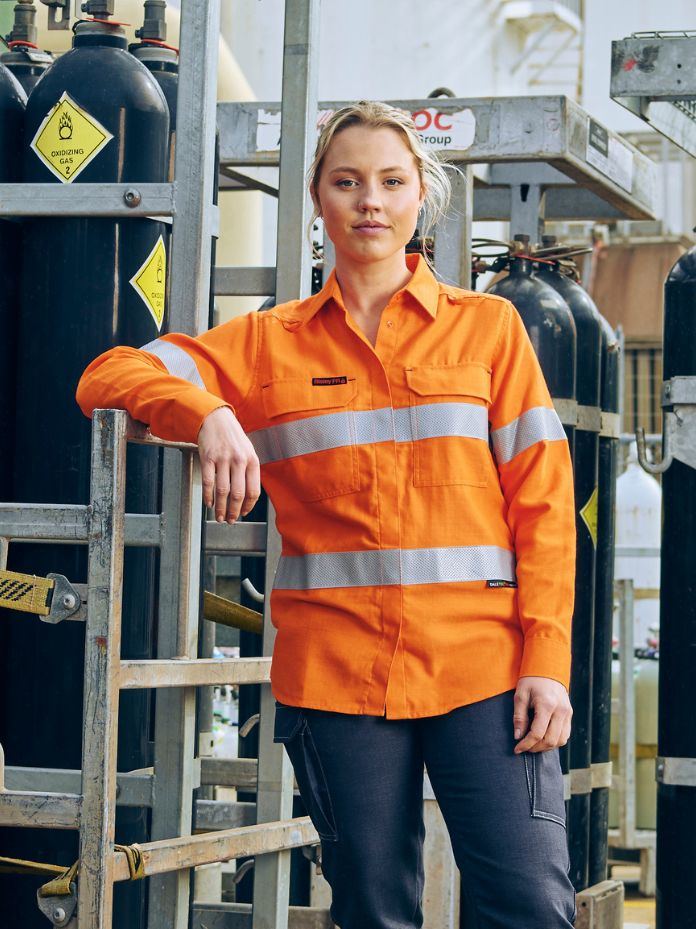 Apex 160 Women's Taped Hi Vis FR Ripstop Vented Shirt