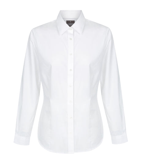 Womens Poplin Shirt Long Slv