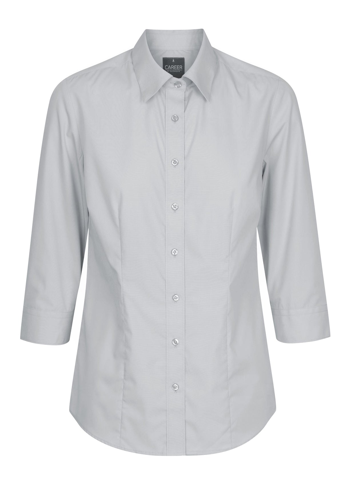 Womens Poplin Shirt 3/4 Slv