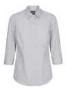 Womens Poplin Shirt 3/4 Slv