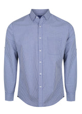 Mens Gingham Shirt Slim