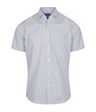 Mens Gingham Shirt Short Slv