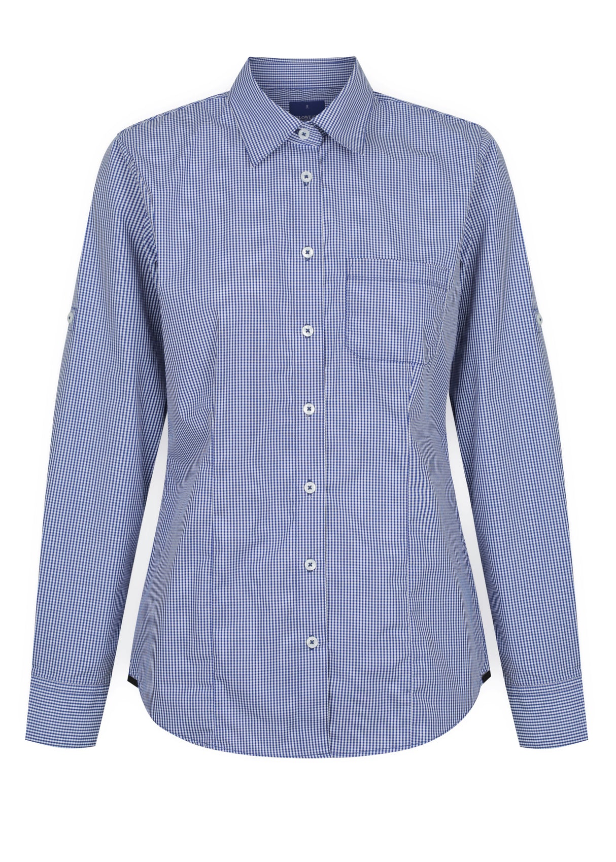 Womens Gingham Shirt Slim