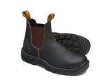 Brown Premium Oil Tanned Leather Elastic Side Safety Boot