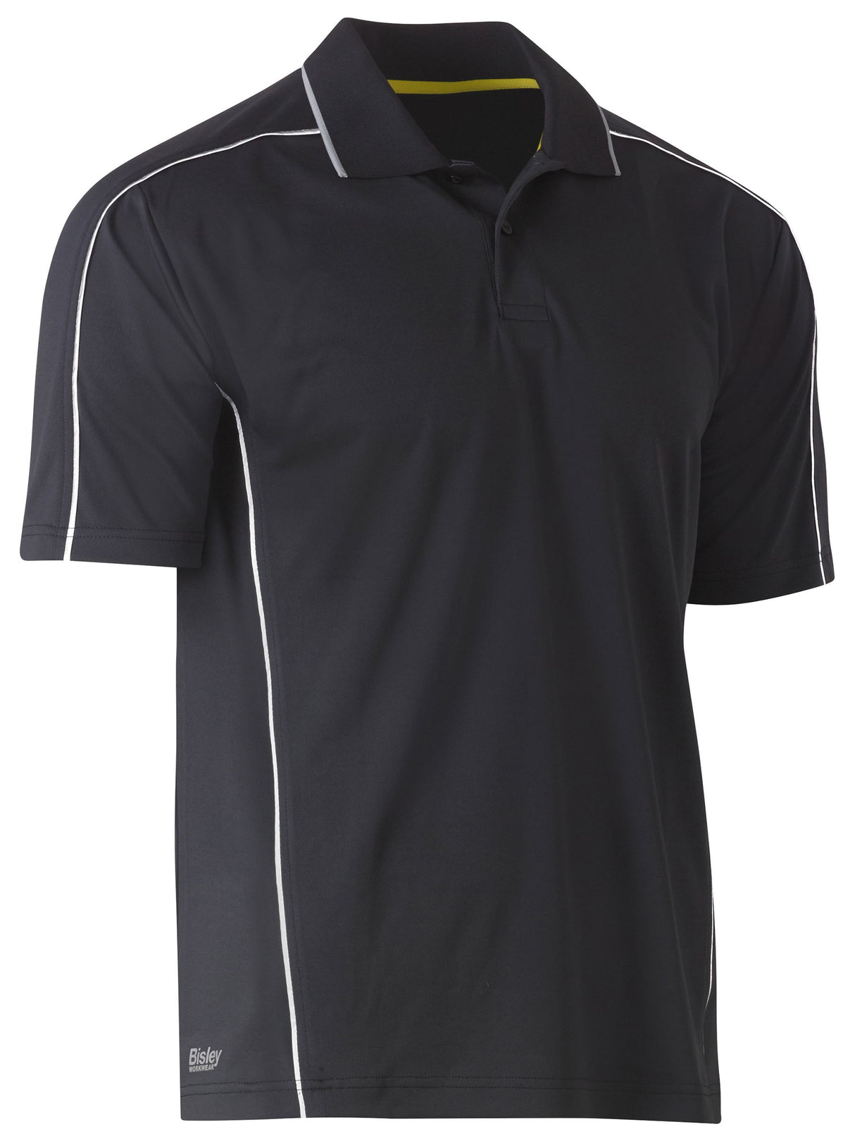 Cool Mesh Short Sleeve Polo with Reflective Piping