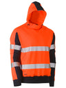 Taped Two Tone Hi Vis Contrast 4 Way Stretchy Hoodie