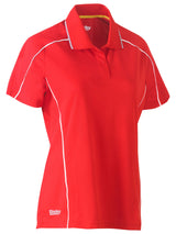 Women's Cool Mesh Polo with Reflective Piping