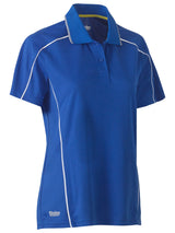 Women's Cool Mesh Polo with Reflective Piping