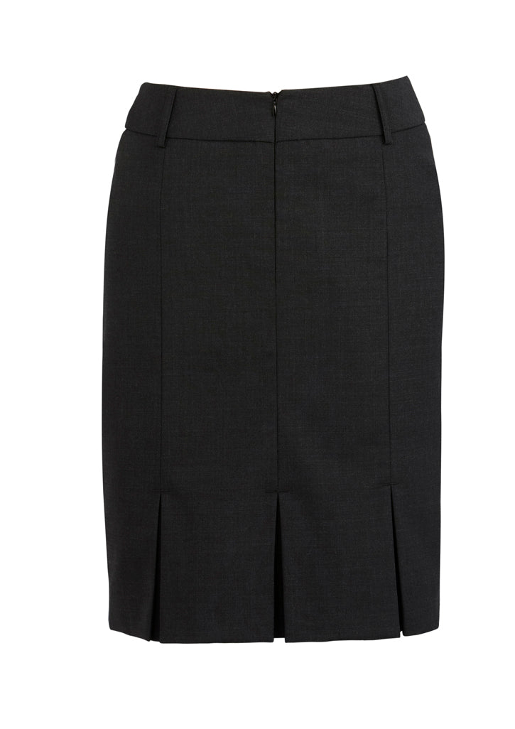 Womens Comfort Wool Stretch Multi-Pleat Skirt