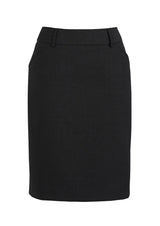 Womens Comfort Wool Stretch Multi-Pleat Skirt