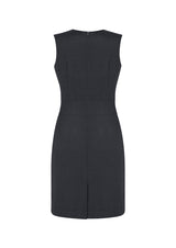 Womens Comfort Wool Stretch Sleeveless V-Neck Dress