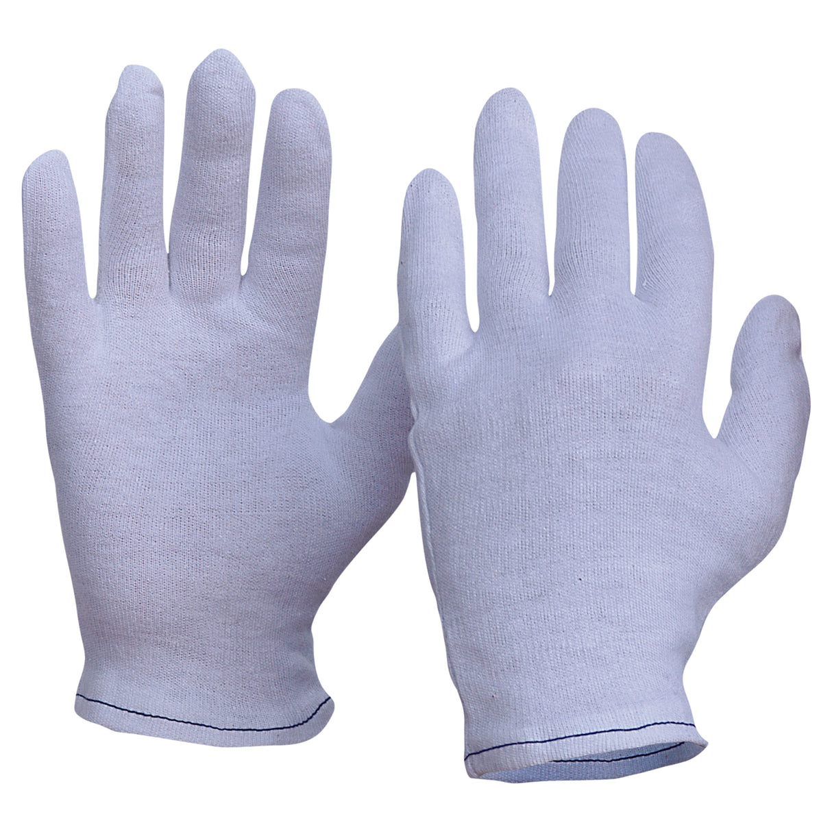 Interlock Poly/Cotton Liner Hemmed Cuff Gloves Men'S Size (12 Pair)