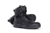 High Leg Lace Up Boot w/ Scuff Cap