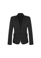 Womens Comfort Wool Stretch 2 Button Mid Length Jacket