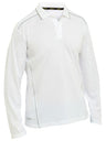 Cool Mesh Long Sleeve Polo with Reflective Piping