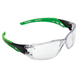 Cirrus Green Arms Safety Glasses A/F Lens (12 Pack)