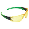 Cirrus Green Arms Safety Glasses A/F Lens (12 Pack)