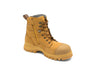 Wheat Water Resistant Nubuck Lace Up/Zip Ankle Safety Boot