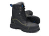 Black Platinum Quality Water Resistant Upper High Leg Safety Boot With Non-Metallic Penetration Resistant Insole