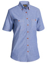 Women's Short Sleeve Chambray Shirt