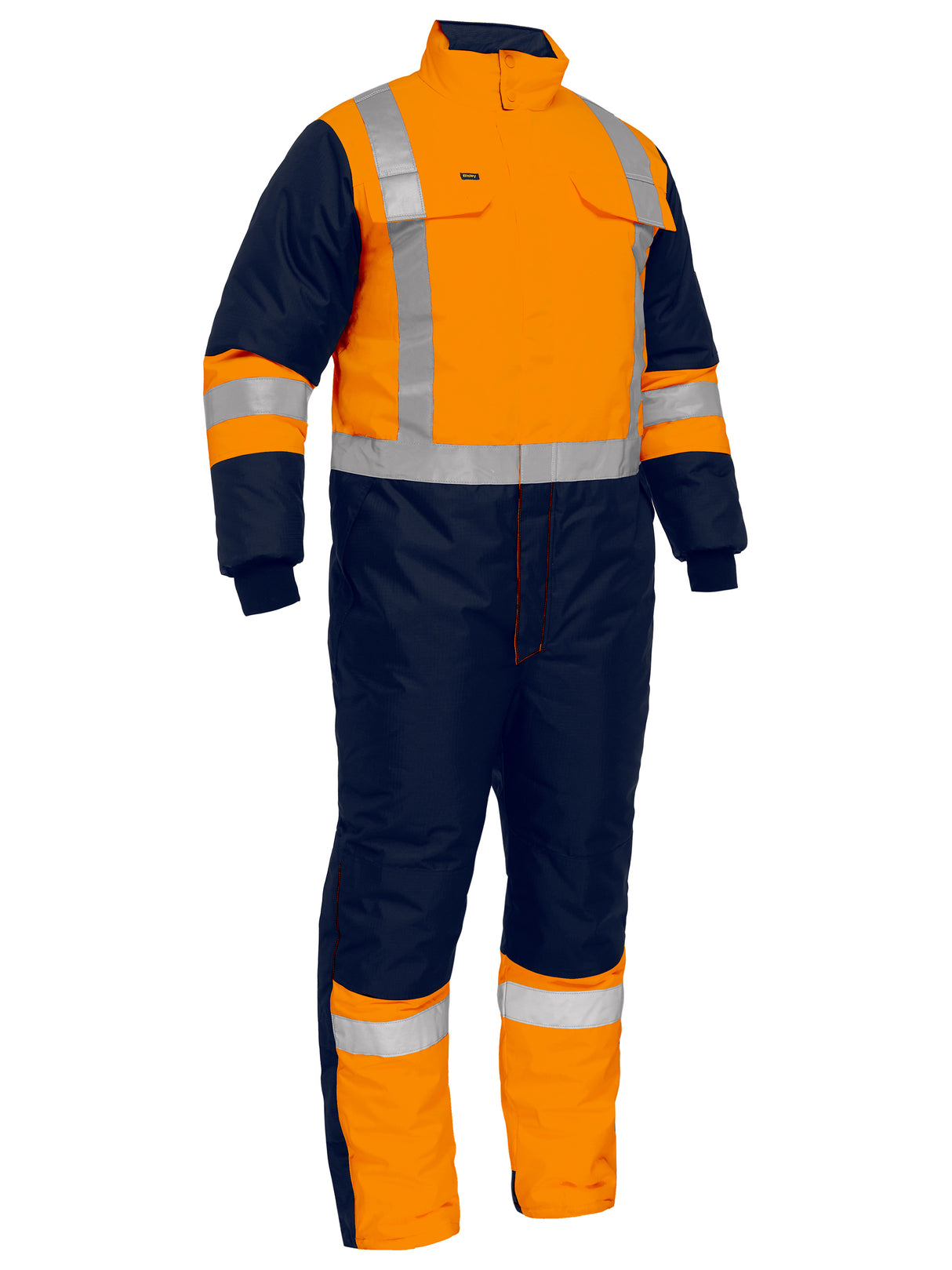 X Taped Two Tone Hi Vis Freezer Coverall