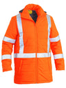 Taped Hi Vis Puffer Jacket with X Back