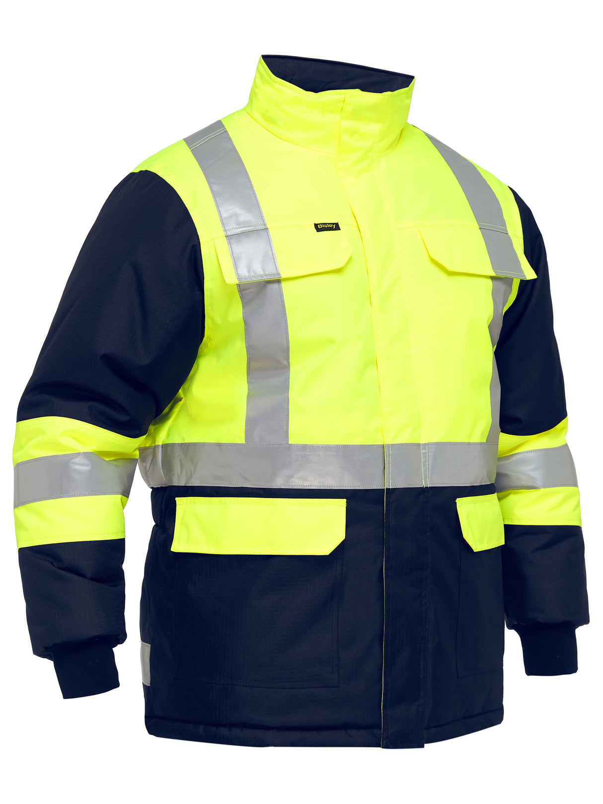 X Taped Two Tone Hi Vis Freezer Jacket