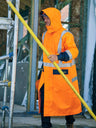 Taped Hi Vis Long Rain Coat