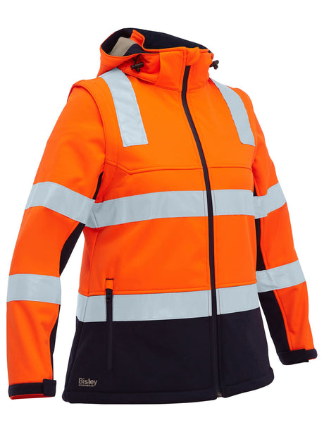 Women's Taped Two Tone Hi Vis 3-in-1 Soft Shell Jacket