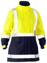 Women's Taped Hi Vis Recycled Rain Shell Jacket