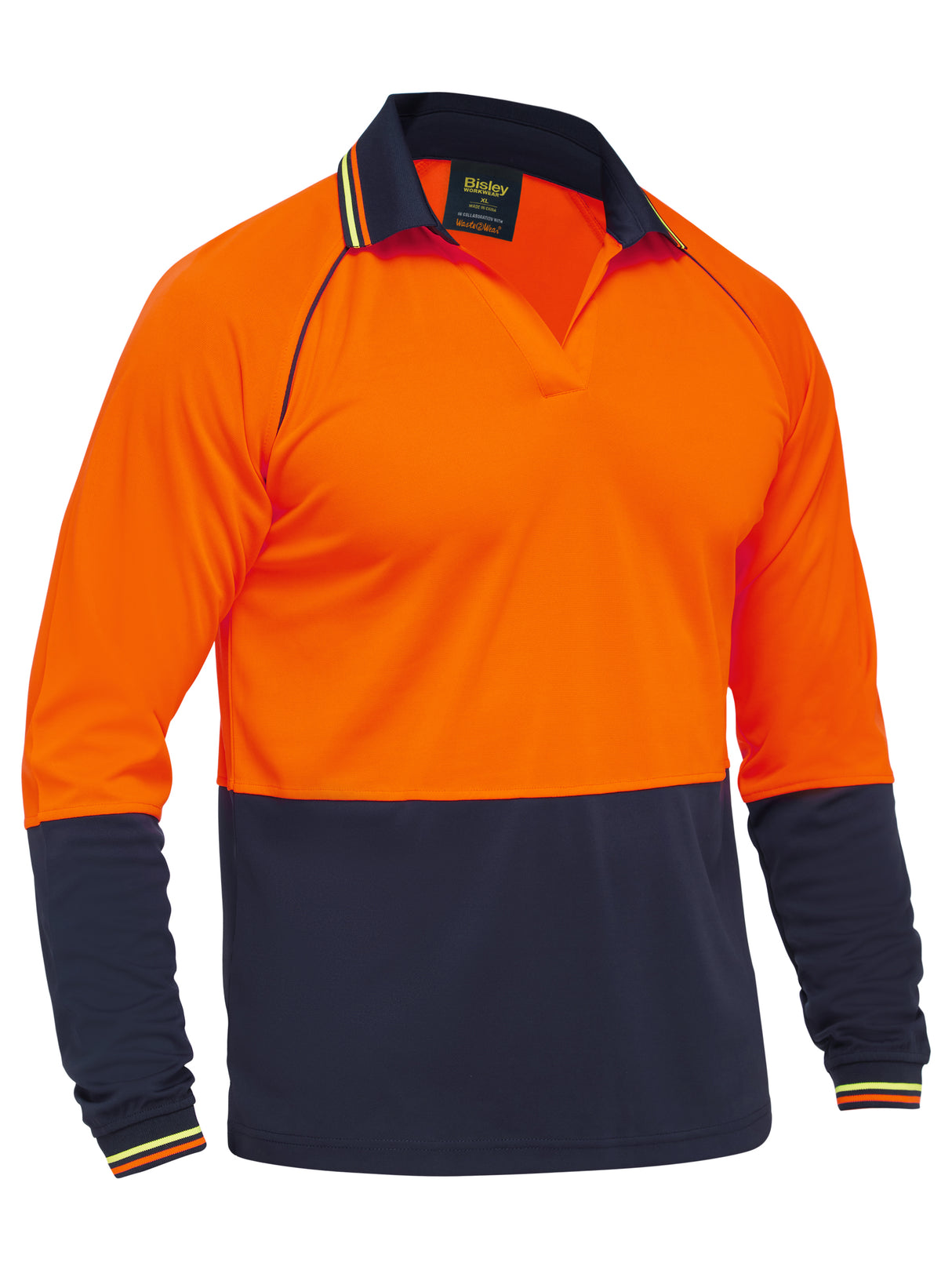 Two Tone Hi Vis V-Neck Polo Shirt