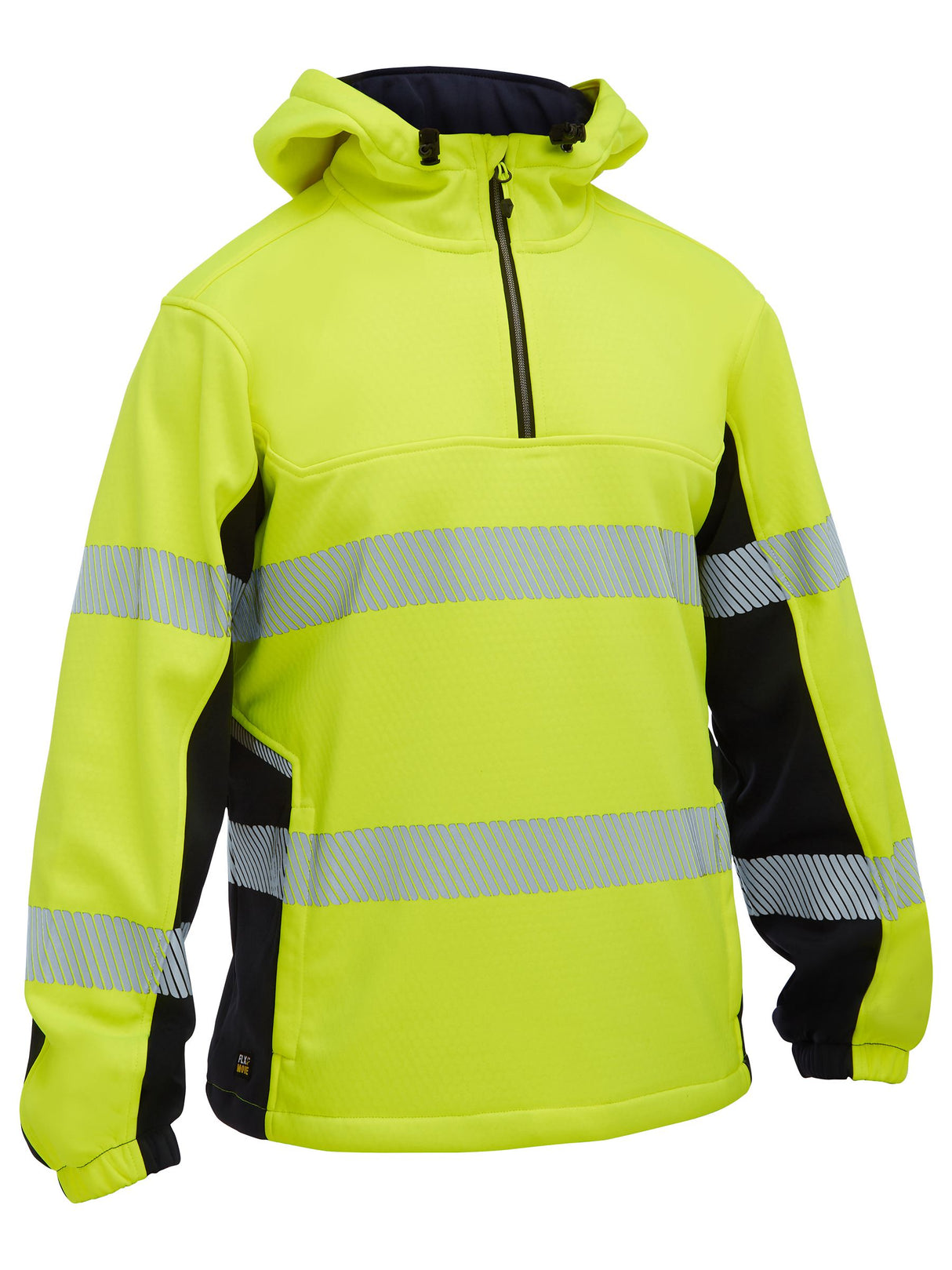 Flx & Move Hi Vis Taped Liquid Repellent Fleece Hoodie