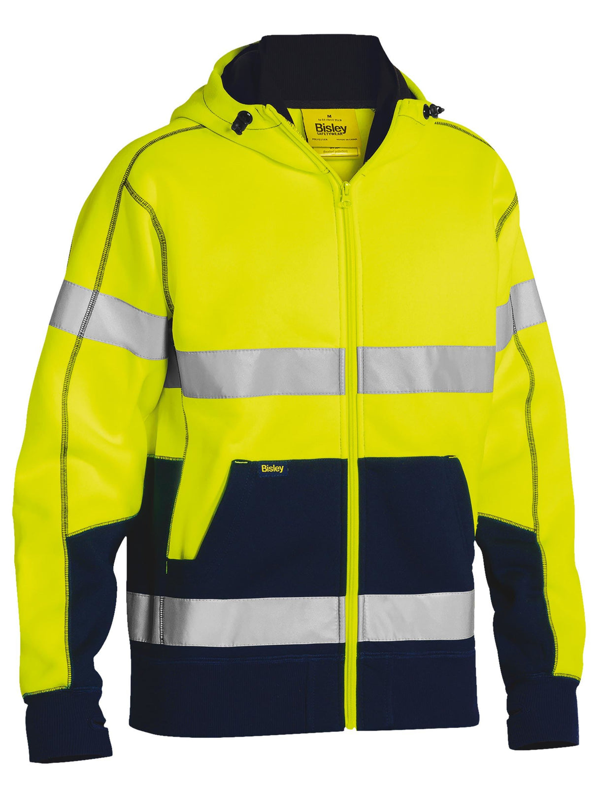 Taped Hi Vis Fleece Hoodie