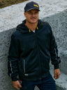 Work Fleece Zip-Front Hoodie with Sherpa Lining