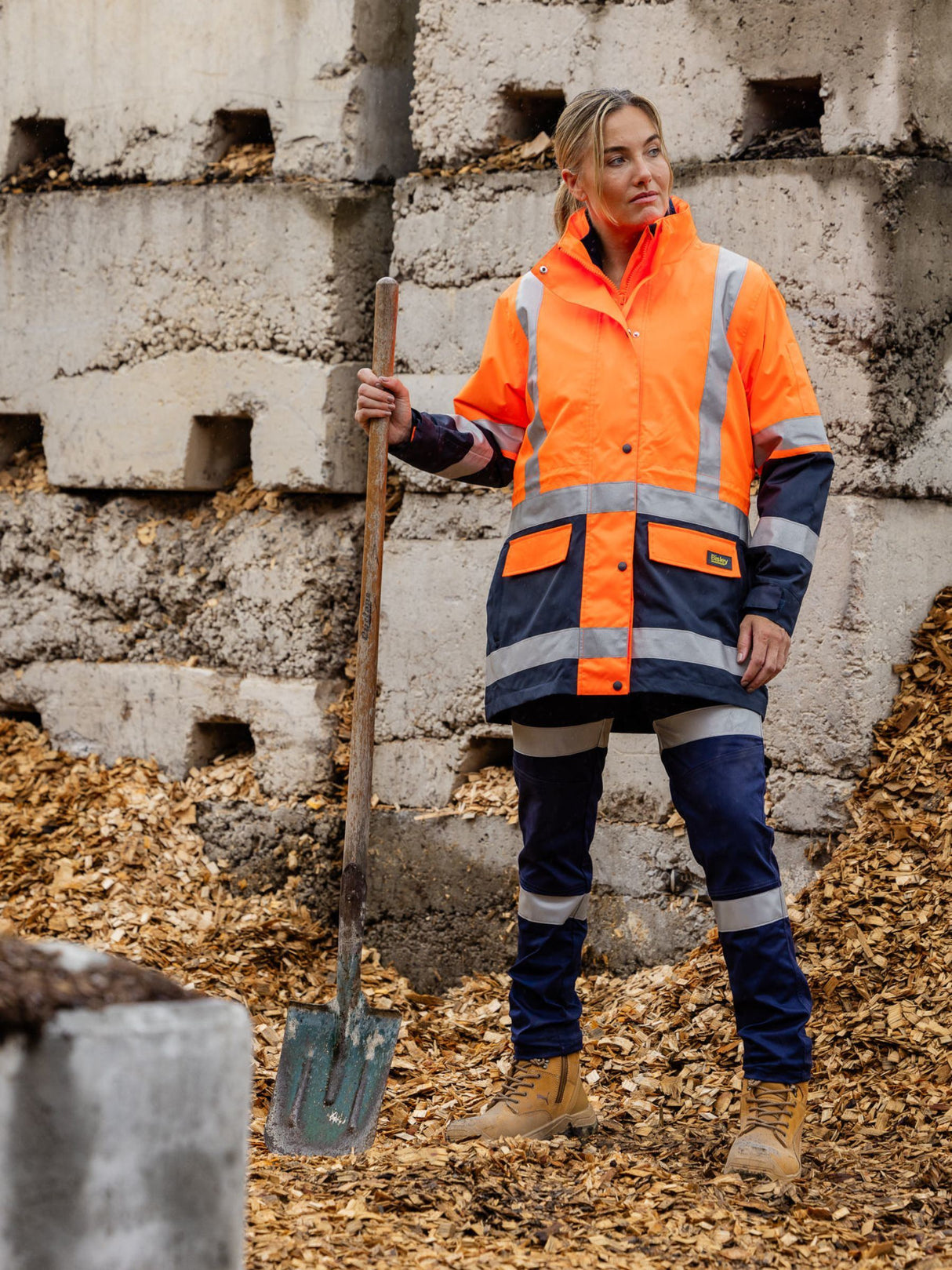 Women's Taped Hi Vis 5 in 1 Rain Jacket