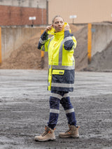 Women's Taped Hi Vis 5 in 1 Rain Jacket