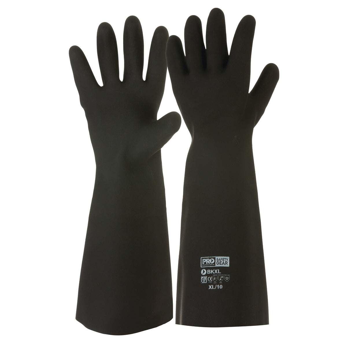 Black Knight 46Cm Rubber Gloves