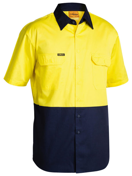 Hi Vis Cool Lightweight Short Sleeve Drill Shirt