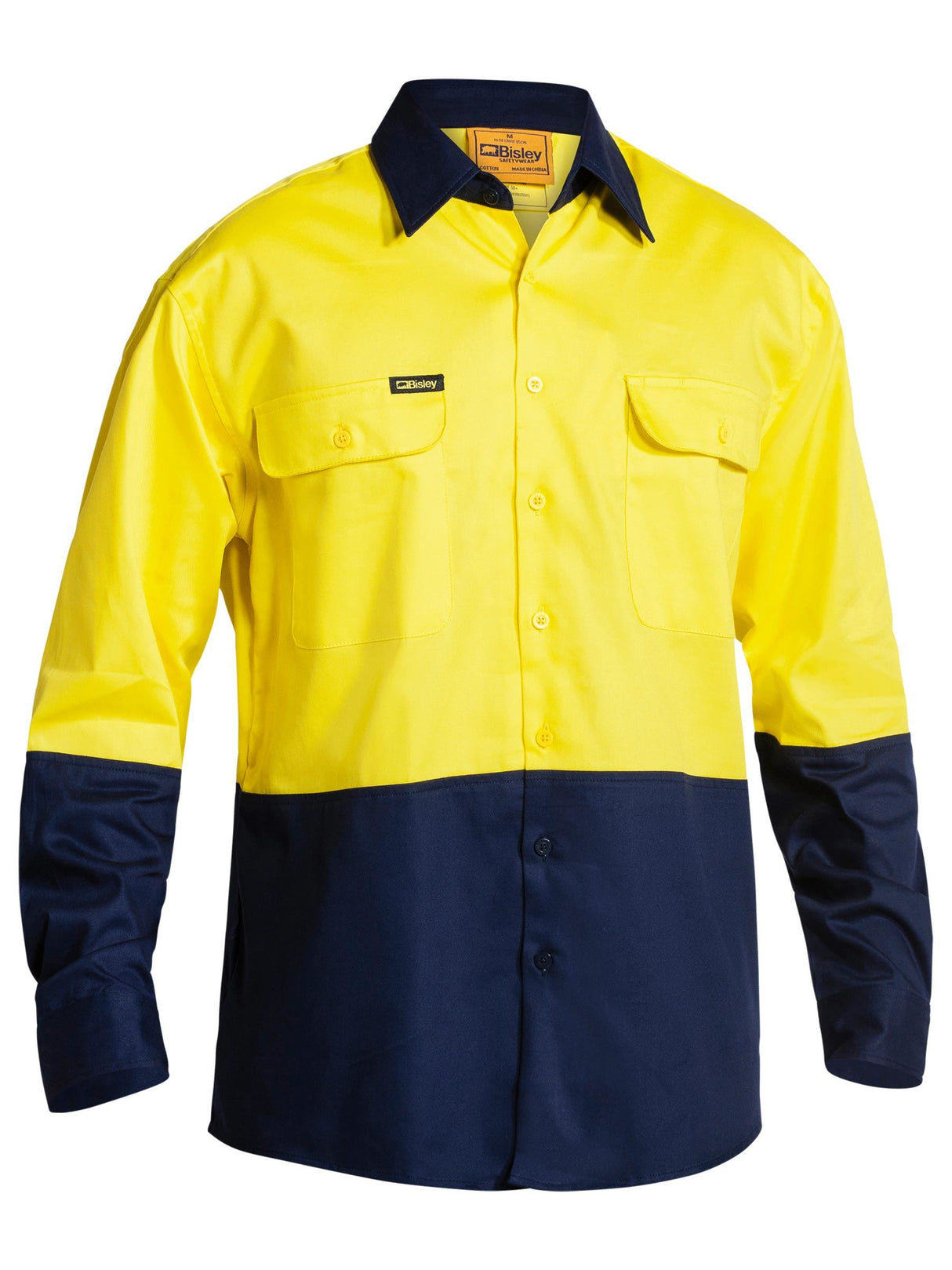 HI Vis Long Sleeve Drill Shirt