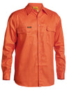 HI Vis Long Sleeve Drill Shirt