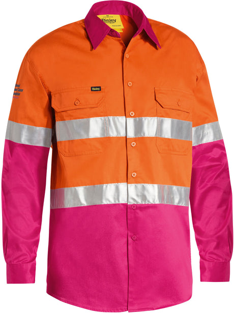 Taped Hi Vis Cool Lightweight Long Sleeve Shirt