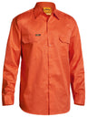 Hi Vis Cool Lightweight Long Sleeve Drill Shirt