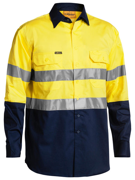 Taped Hi Vis Cool Lightweight Long Gusset Sleeve Shirt