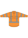 X Taped Closed Front Hi Vis Cool Lightweight Drill Shirt