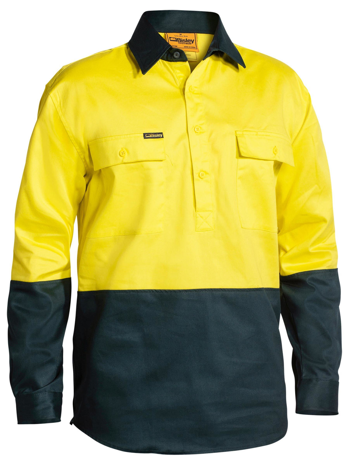 Hi Vis Closed Front Drill Shirt