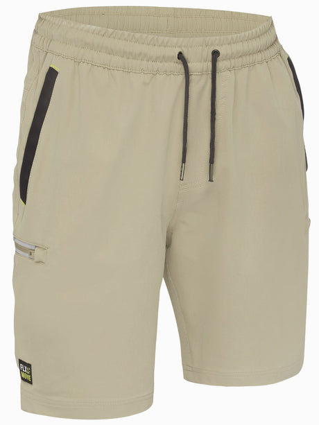 Flx & Move 4-Way Stretch Elastic Waist Cargo Short