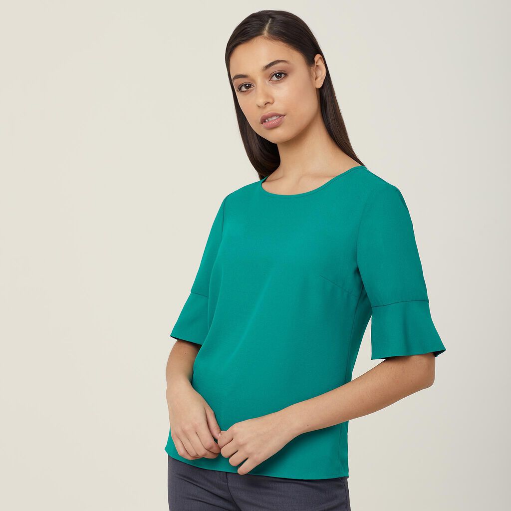 NNT Fluted Sleeve Top