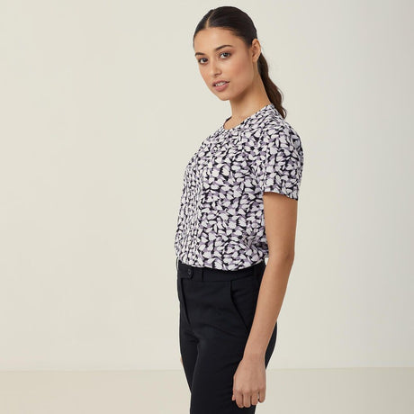 NNT Petal Print Short Sleeve Top