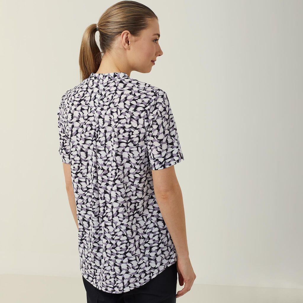 NNT Petal Print Short Sleeve Tunic