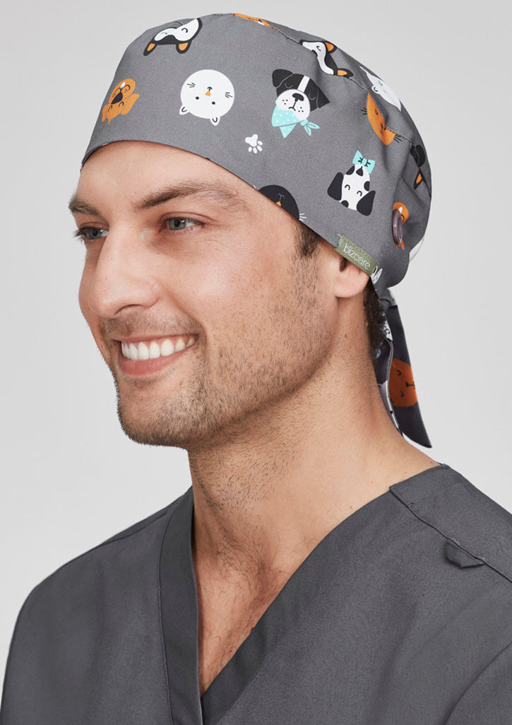 Unisex Printed Scrub Cap